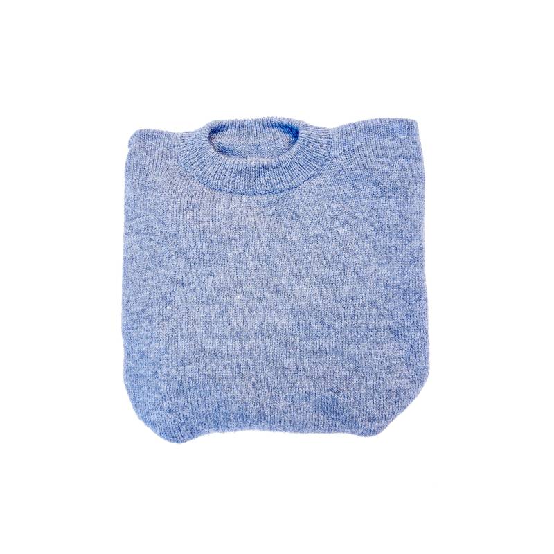 Alpaka Pullover, Hellgrau Handgefertigt Und Gestrickt in Peru, - Echte Wolle, Südamerika Unisex, Wheinachtspullover von Limalpa