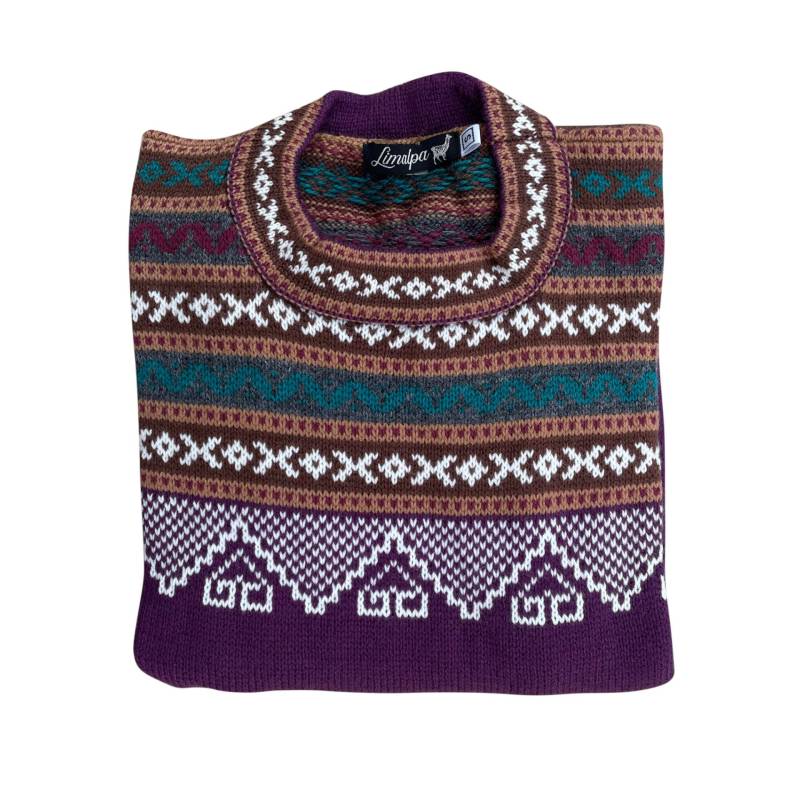 Lilla Damen Pullover - Boho Sweater Handgestrickt Aus Alpaka Wolle, Alpaca Sweater, Weinachtspullover, Perfektes Geschenk von Limalpa