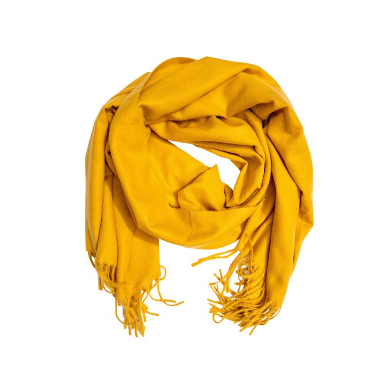 Pashmina, Alpakawolle-Schal, Unisex Für Männer & Frauen - Extra Weich, Winddicht, Made in Peru, Senf Farbend von Limalpa