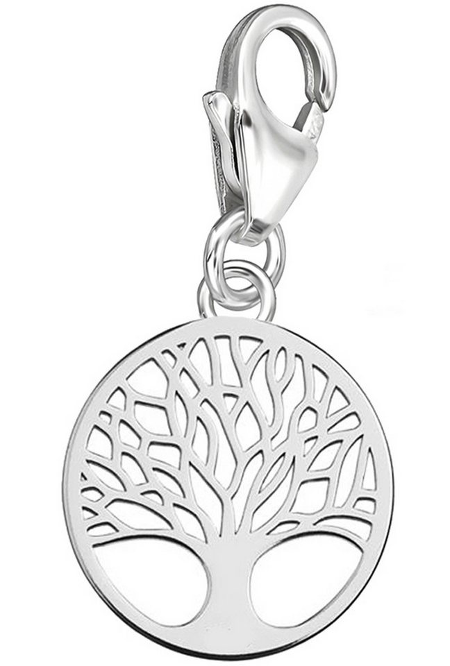 Limana Charm-Einhänger 925 Silber Karabiner Anhänger für Armband Lebensbaum Baum des Lebens, für Bettelarmband Gliederarmband oder Halskette von Limana