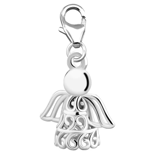 Limana Damen Charm Anhänger echt 925 Sterling Silber Bettelarmband Karabiner Engel Schutzengel von Limana