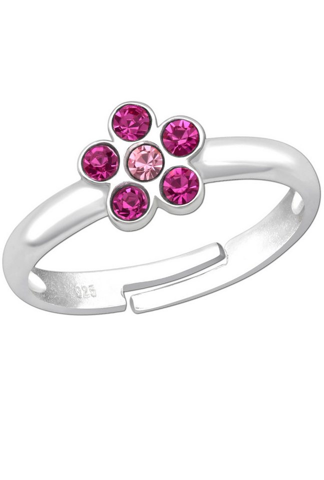 Limana Fingerring Kinderring 925 Silber verstellbarer Ring Blume Kinderschmuck Mädchen (inkl. Geschenkdose), Geschenk für Kinder Weihnachten Geburtstag Nikolaus Ostern von Limana