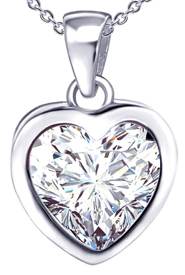 Limana Herzkette 925 Sterling Silber Halskette Kette mit Herz Anhänger, Liebe Geschenk für Freundin Frauen Ehefrau Damen Liebesgeschenk von Limana
