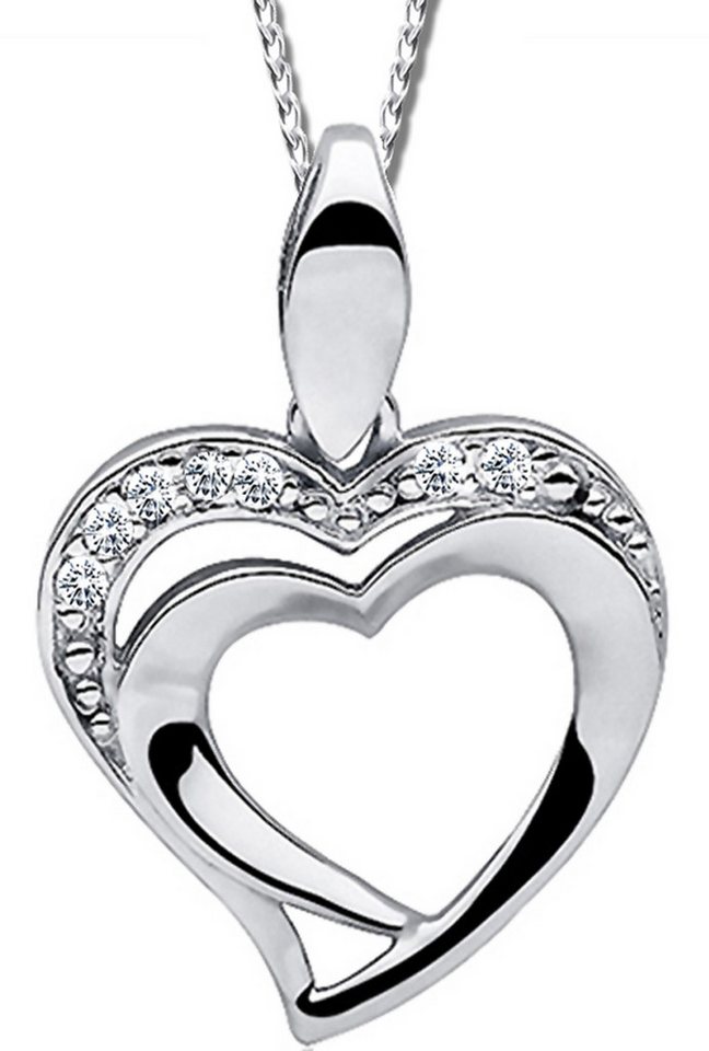 Limana Herzkette Kette mit Herz Anhänger 925 Sterling Silber Silberkette Frauenkette (inkl. Herz Geschenkdose), Liebesgeschenk Liebe Geschenk für Frauen Damen Ehefrau Freundin Mutter von Limana