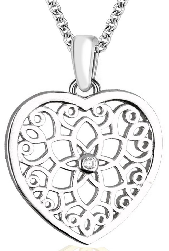 Limana Herzkette Herz Kette 925 Sterling Silber Halskette mit Anhänger Silberkette (inkl. Schmuckbox), Geschenk für Sie Frauen Damen Freundin Mutter Ehefrau von Limana