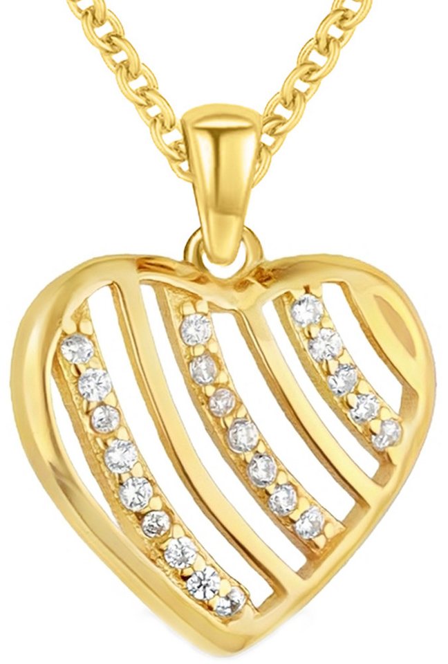 Limana Herzkette Herzkette Damen Silber 925 gold Kette mit Herz Anhänger Frauen (Muttertag Weihnachten Set, Weihnachtsgeschenk Geschenk für Valentinstag Ehefrau Freundin), Geburtstag Sie Hochzeitstag Schmuck Liebesgeschenk Liebesbeweis von Limana