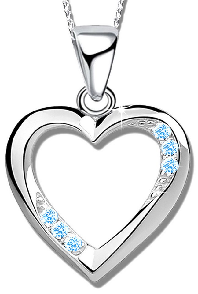 Limana Herzkette echt 925 Sterling Silber Kette mit Herz Anhänger, Damenkette ich liebe Dich Geschenk für Frauen Damen Ehefrau Freundin von Limana