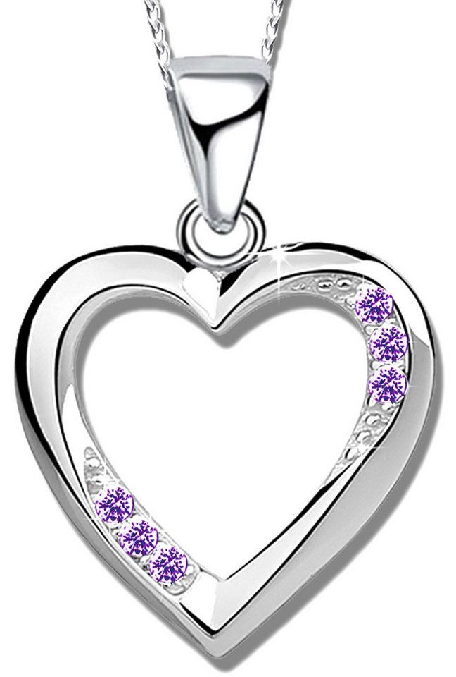 Limana Herzkette echt 925 Sterling Silber Kette mit Herz Anhänger, Damenkette ich liebe Dich Geschenk für Frauen Damen Ehefrau Freundin von Limana