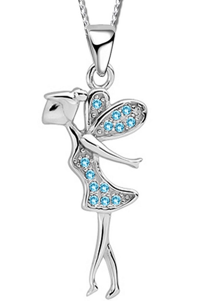 Limana Kette mit Anhänger Kinder Mädchen 925 Silber Engel Fee Kinderkette Kinderschmuck, Kinderkette Engelkette Kinderschmuck Schutzengel von Limana