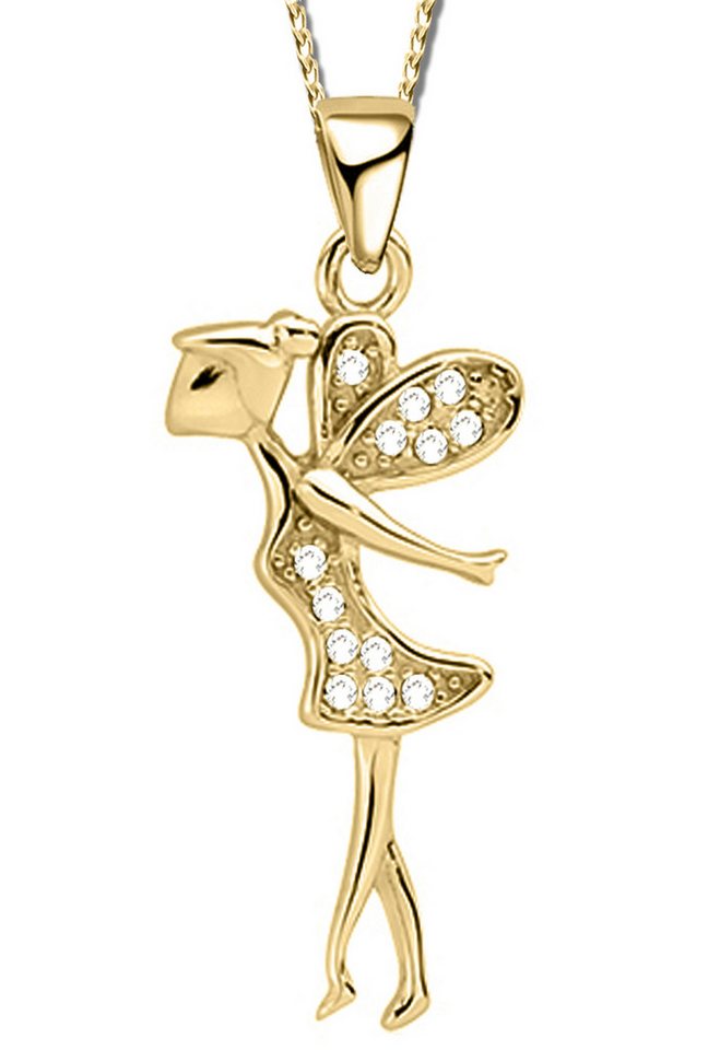 Limana Kette mit Anhänger Kinder Mädchen 925 Silber Engel Fee Kinderkette Kinderschmuck, Kinderkette Engelkette Kinderschmuck Schutzengel von Limana