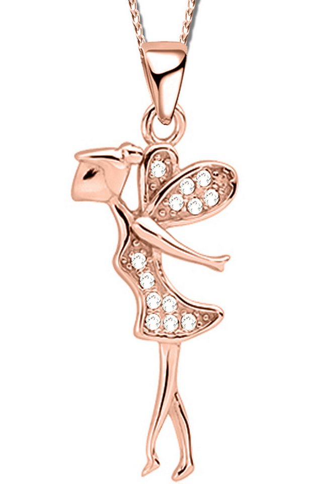 Limana Kette mit Anhänger Kinder Mädchen 925 Silber Engel Fee Kinderkette Kinderschmuck, Kinderkette Engelkette Kinderschmuck Schutzengel von Limana