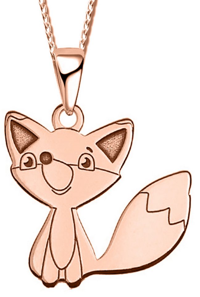 Limana Kette mit Anhänger 925 Silber Fuchs Kinderkette Mädchenschmuck Kinderschmuck, Jungs Junge Mädchen Halskette Kinderschmuck von Limana
