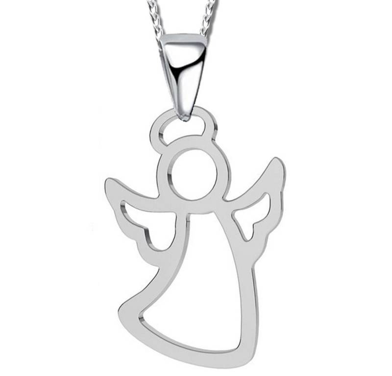 Limana Kette mit Anhänger Kinder Mädchen Damen 925 Silber Schutzengel Engel Kette, Damenkette Kinderkette Kinderschmuck Gold Rosegold Rotgold von Limana
