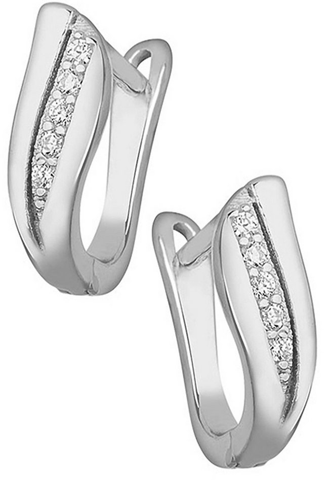 Limana Klappcreolen Damen Frauen Creolen 925 Silber Ohrringe Damenohrringe (2-tlg., inkl. Geschenkdose), Damenschmuck Geschenk Idee von Limana