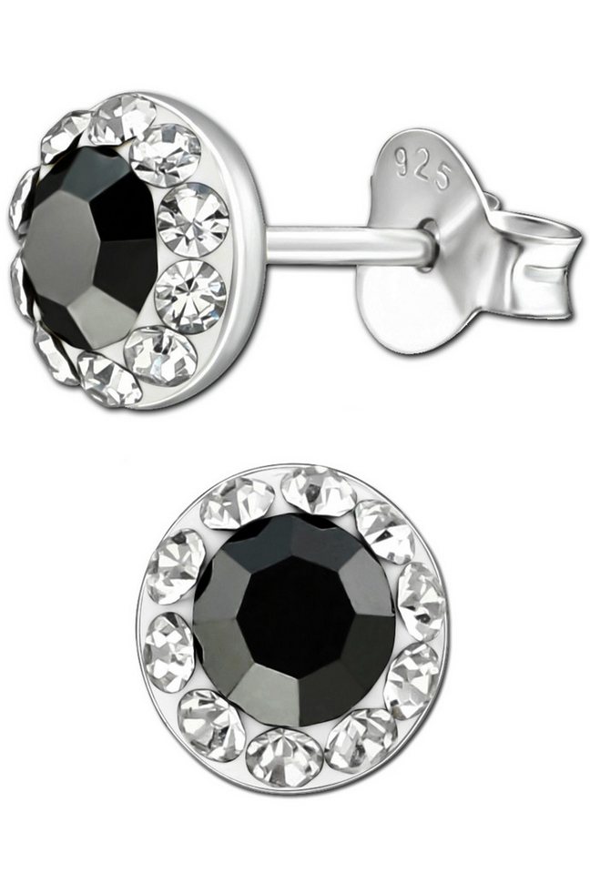 Limana Paar Ohrstecker Damen Ohrringe 925 Silber 6mm 8mm runde schwarze Damenschmuck, Damenohrringe für jeden Tag von Limana