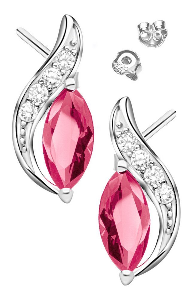 Limana Paar Ohrstecker Ohrringe 925 Silber blau rot schwarz für Freundin Frauen Damen Mutter (inkl. Schmuckbox), Geschenk Valentinstag Jahrestag Weihnachten Geburtstag Muttertag von Limana