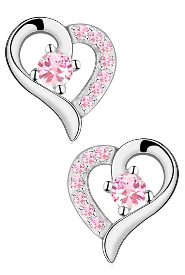 Limana Paar Ohrstecker 925 Sterling Silber Herz Rosegold Gold Rosa Herzohrringe für jeden Tag (inkl. Herz Geschenkdose), Liebesgeschenk Liebe Geschenk für Frauen Damen Ehefrau Freundin Mutter von Limana