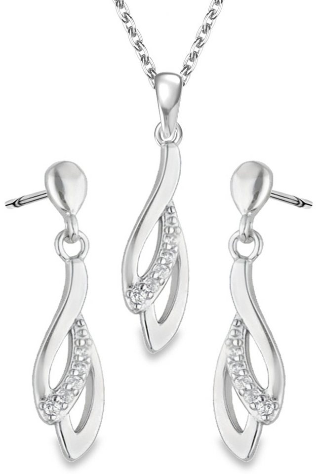 Limana Schmuckset 925 Silber Ohrstecker Halskette mit Anhänger Kette hängende Ohrringe (inkl. Schmuckbox), Geschenkset Idee Geschenk für Sie Frauen Damen Freundin Mutter von Limana