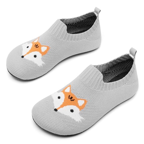 Limberun Hausschuhe Kinder Junge Pantoffeln Jungen Slippers Mädchen lauflernschuhe mädchen baby schuhe Fox 24/25 von Limberun