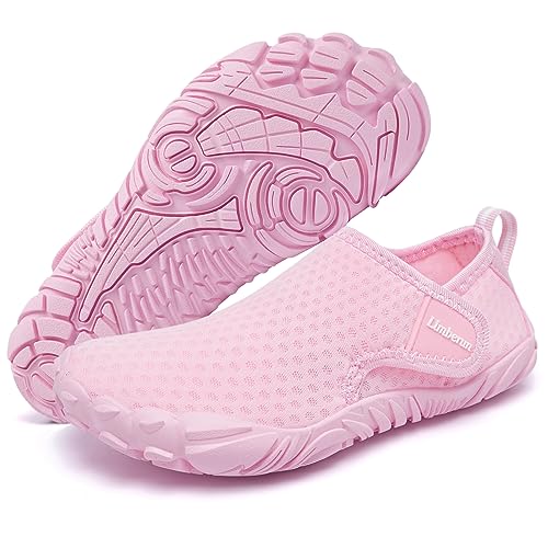 Limberun Jungen Wasserschuhe Kinder barfußschuhe Kinder Badeschuhe Kleinkind Strandschuhe mädchen Jungen Rosa 28 von Limberun