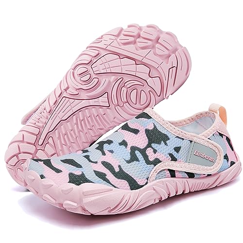 Limberun Mädchen Wasserschuhe Kinder barfußschuhe Kinder Badeschuhe Kleinkind barfußschuhe mädchen Rosa 35 von Limberun