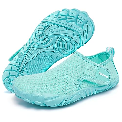 Limberun Wasserschuhe Kinder Badeschuhe Kinder barfußschuhe Kinder neoprenschuhe Kinder mädchen Jungen Grün 37 von Limberun