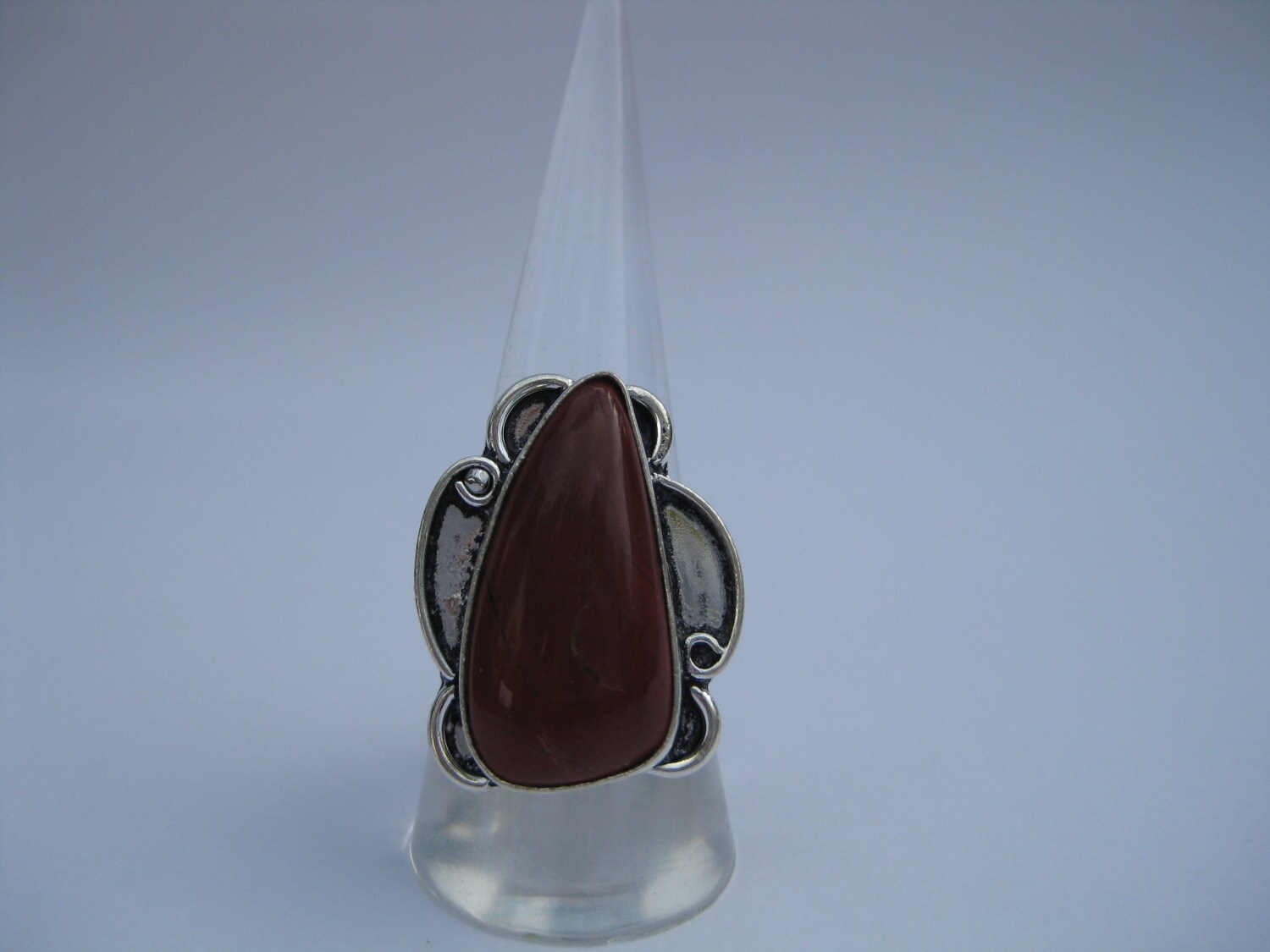 Roter Jaspis Sterling Silber Ring Roter Jaspis Sterling Silber Ring von LimeMilkJewellery