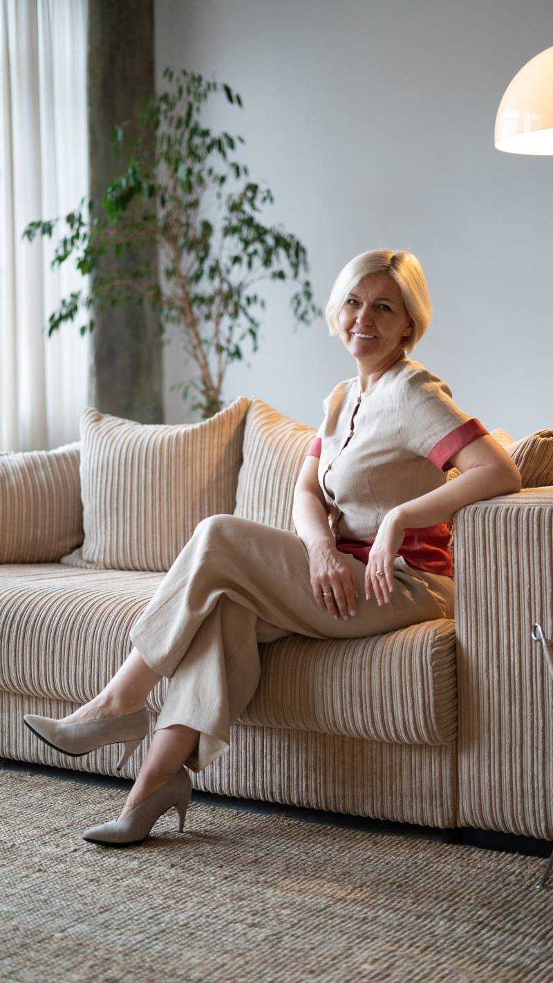 Zweifarbige Leinenbluse Für Damen | Handgemachtes Beige Und Rotes Sommer Leinen Top Bio-Kleidung von LimiStyle