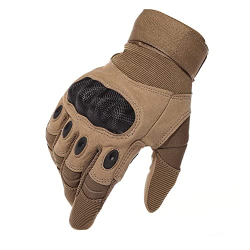 Limirror Herren Taktische Handschuhe Handschuhe Fahrradhandschuhe Motorrad Handschuhe Outdoor Sport Handschuhe Fitness Handschuhe Army Gloves Ideal für Airsoft,Militär,Paintball ((Braun,S) von Limirror