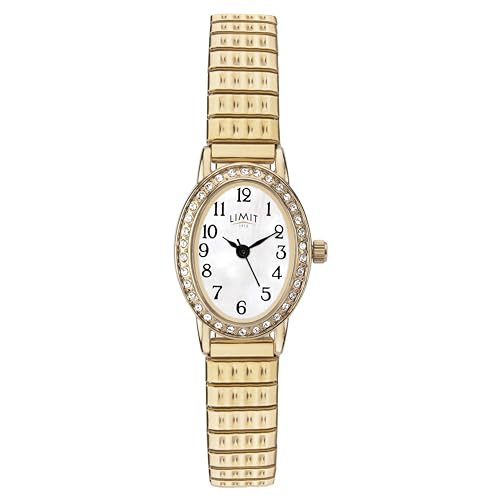 Limit Damen Analog Quarz Uhr mit Edelstahl Armband 6030.01 von Limit