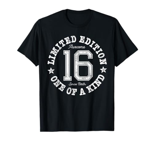 16 Limited Edition One of a Kind 16th Birthday 16-Year-Old T-Shirt 16 Limited Edition One of a Kind 16th Birthday 16-Year-Old T-Shirt von Limited Edition 16th Birthday Design