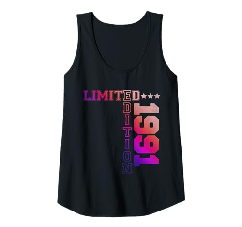 Damen 1991 Retro 1991 Vintage 1991 Limitierte Auflage Tank Top von Limited Edition 1991 Birthday Gift
