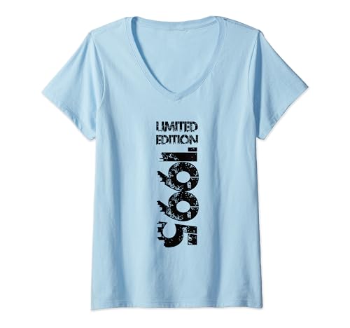 Damen Limited Edition 1995 Geburtstag 1995 Jahrgang 1995 T-Shirt mit V-Ausschnitt Damen Limited Edition 1995 Geburtstag 1995 Jahrgang 1995 T-Shirt mit V-Ausschnitt von Limited Edition 1995