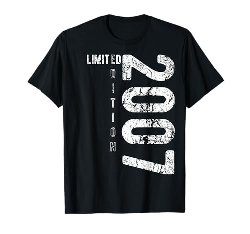 Lustige Geschenke zum 18. Geburtstag, Mädchen, Jungen, 18 Jahre 2007 T-Shirt Lustige Geschenke zum 18. Geburtstag, Mädchen, Jungen, 18 Jahre 2007 T-Shirt von Limited Edition 2007 birthday year 2007 gifts
