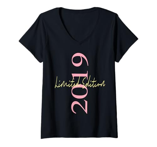 Damen Limitierte Auflage 2019 Geburtstag 2019 Geboren 2019 Vintage T-Shirt mit V-Ausschnitt Damen Limitierte Auflage 2019 Geburtstag 2019 Geboren 2019 Vintage T-Shirt mit V-Ausschnitt von Limited Edition 2019