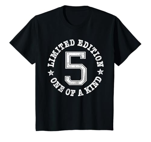 5 Limited Edition One of a Kind 5th Birthday 5-Year-Old T-Shirt 5 Limited Edition One of a Kind 5th Birthday 5-Year-Old T-Shirt von Limited Edition 5th Birthday Design