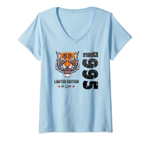 Damen 1995 Geburtsjahr, 1995 Limited Edition Geburtstag T-Shirt mit V-Ausschnitt Damen 1995 Geburtsjahr, 1995 Limited Edition Geburtstag T-Shirt mit V-Ausschnitt von Limited Edition De Luxe 1995