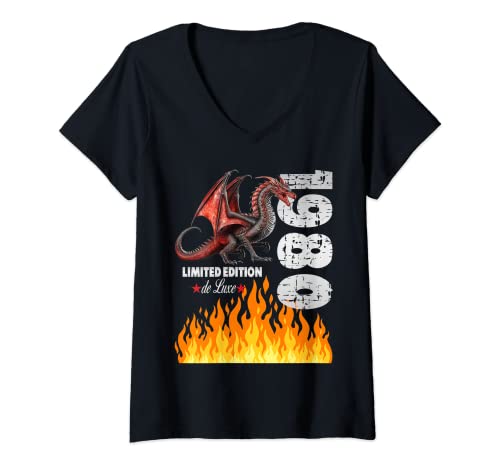 Damen 1980 Geburtsjahr, 1980 Limited Edition Geburtstag T-Shirt mit V-Ausschnitt Damen 1980 Geburtsjahr, 1980 Limited Edition Geburtstag T-Shirt mit V-Ausschnitt von Limited Edition De Luxe Geburtstag, Geschenkidee