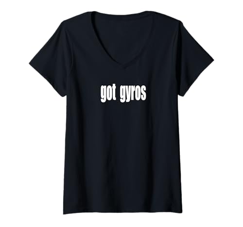 Damen Got Gyros? - Lammfleisch Food Truck T-Shirt mit V-Ausschnitt Damen Got Gyros? - Lammfleisch Food Truck T-Shirt mit V-Ausschnitt von Limited Rags
