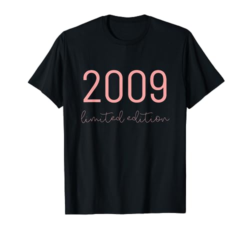 2009 Geburtstagsgeschenke für Mädchen, die 2009 geboren wurden, limitierte Auflage T-Shirt 2009 Geburtstagsgeschenke für Mädchen, die 2009 geboren wurden, limitierte Auflage T-Shirt von Limited edition 2023 b'day outfits