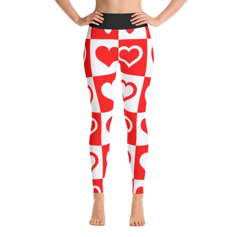 Valentinstag Herzen All Over Print Yogahose/Leggings von LimitedRags