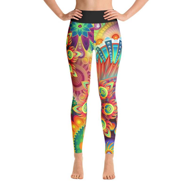 Wunderschöne Funky Bunten Ganzen Druck Yoga Hose/Leggings von LimitedRags