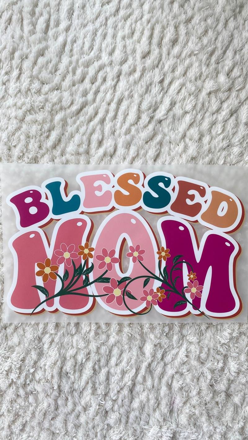 11 cm Bunte Gesegnete Mom Dtf Heat Transfer Bereit Zum Aufbügeln Geschenk Für Mama Patch, Diy Muttertag Shirt Projekt Nähen Und Handwerk Versorgung 11 cm Bunte Gesegnete Mom Dtf Heat Transfer Bereit Zum Aufbügeln Geschenk Für Mama Patch, Diy Muttertag Shirt Projekt Nähen Und Handwerk Versorgung von LimitedSelection