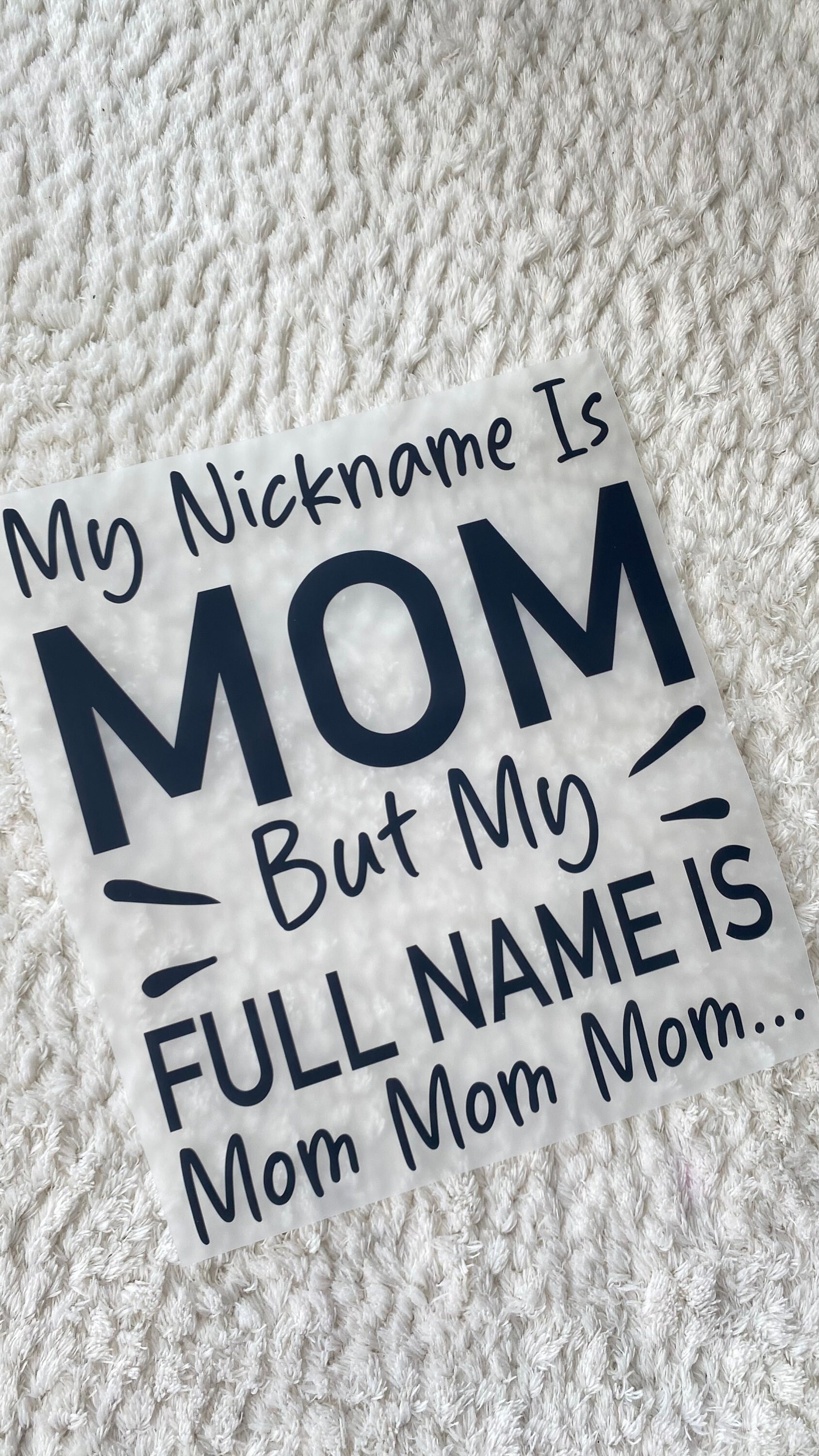11 cm Dtf Heat Transfer Bereit Zu Drücken Eisen Auf Mom Vollständiger Name Lustige Statement Shirt Patch Diy Muttertag Kleidung Projekt Nähen 11 cm Dtf Heat Transfer Bereit Zu Drücken Eisen Auf Mom Vollständiger Name Lustige Statement Shirt Patch Diy Muttertag Kleidung Projekt Nähen von LimitedSelection