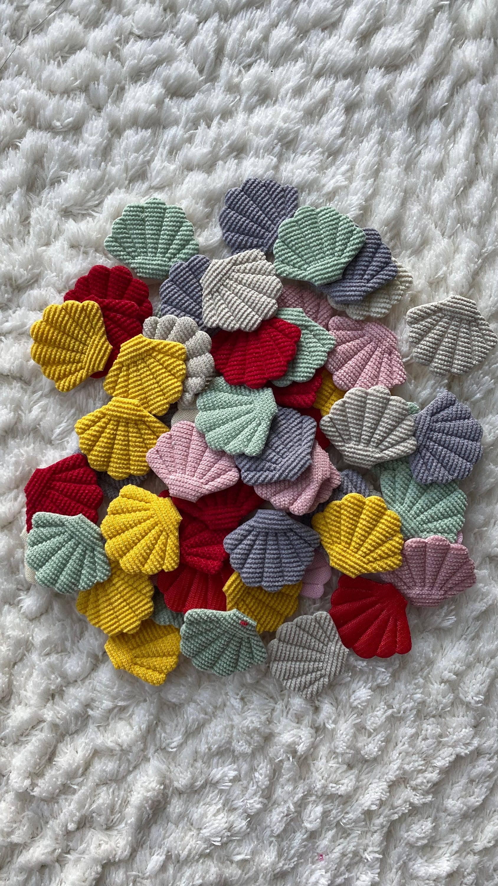 3 cm Kinder Baby Niedlich Gepolsterte Bunte Shell Kleidung Patch, Sealife Tier Applikation Zubehör, Handwerk Und Nähen Versorgung von LimitedSelection