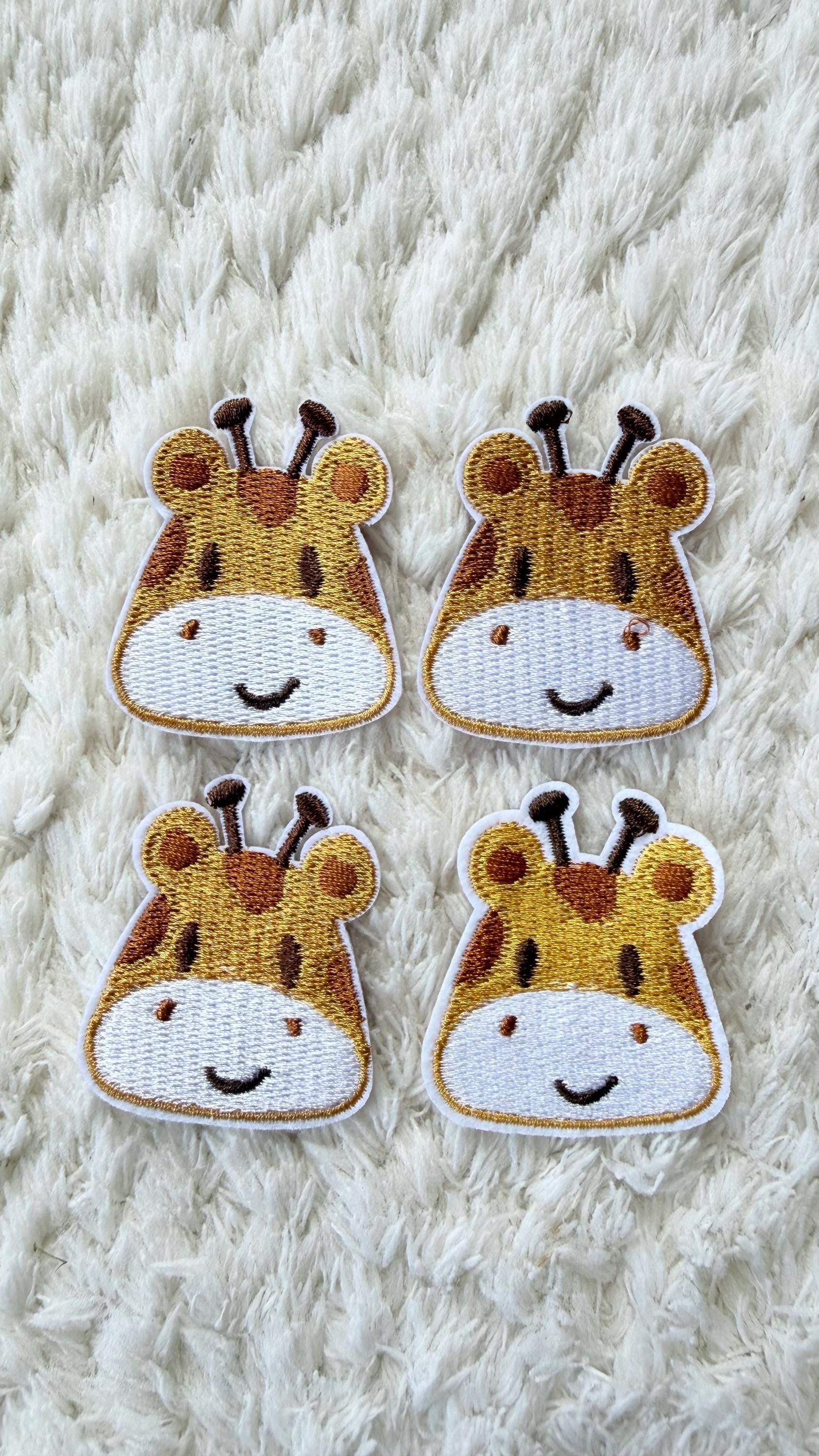 37 Mm Kinder Baby Niedlich Giraffe Kopf Tier Stickerei Aufnäher Zum Aufbügeln Kleidung Häkeln Projekt Zubehör Deco Näh - Und Bastelzubehör von LimitedSelection