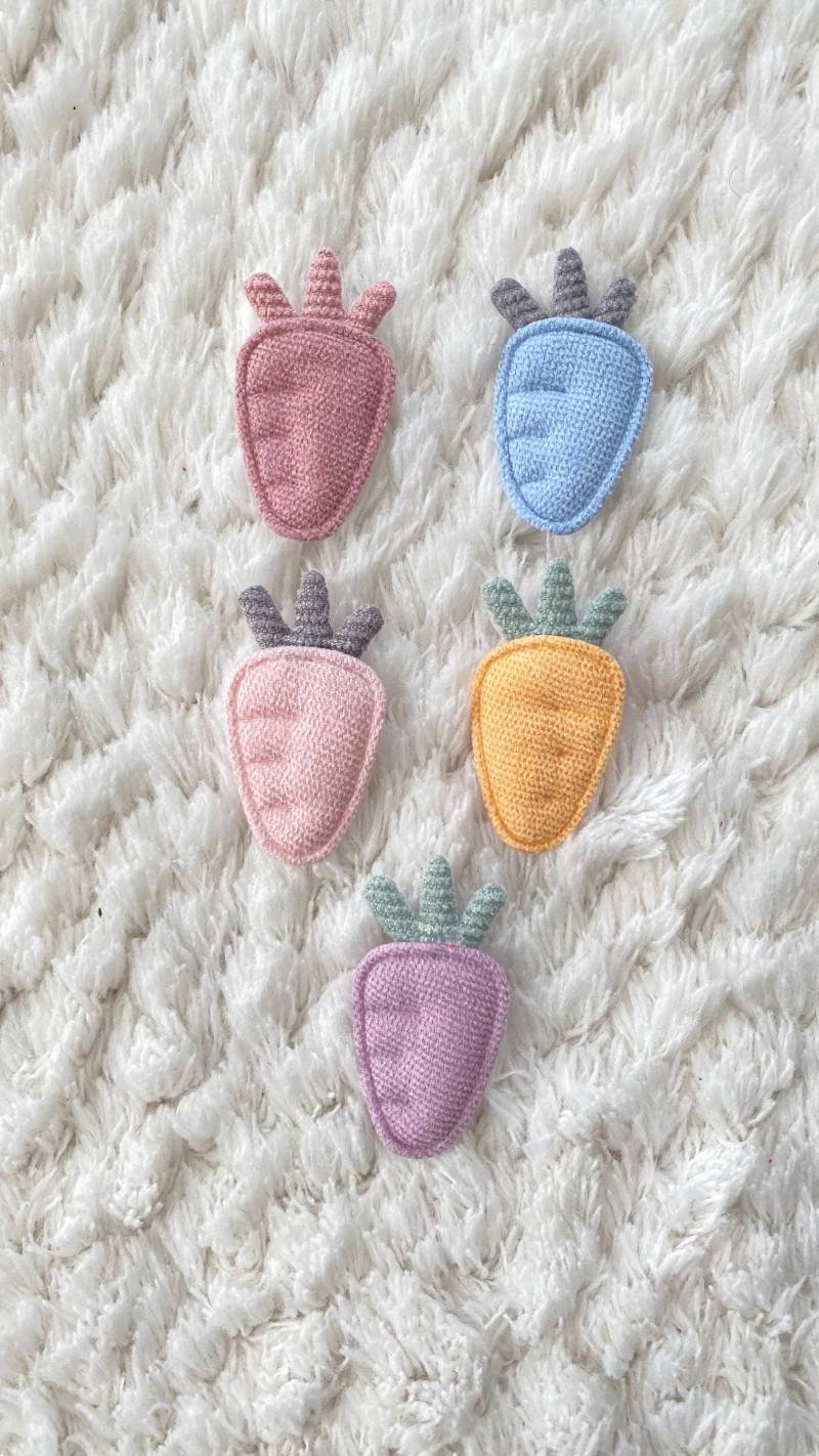 4 cm Kinder Baby Coloful Cartoon Niedliche Karotten Applikation Nähen Aufnäher Kleidung Kopfbedeckung Zubehör Projekt Und Handwerk Versorgung von LimitedSelection