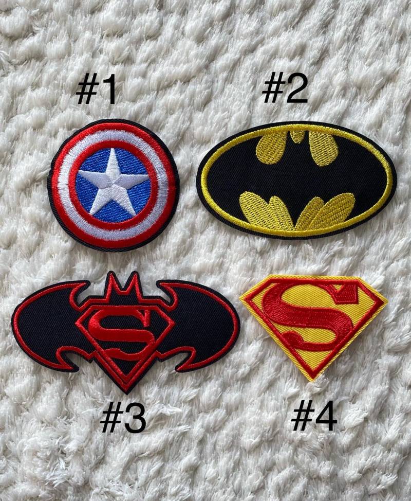 5-6 cm Kinder Baby Boy Stickerei Superheld Cartoon Charakter Eisen Auf Jacke Kleidung Patches Diy Hut Tasche Projekt Nähen Und Kids Craft Versorgung von LimitedSelection
