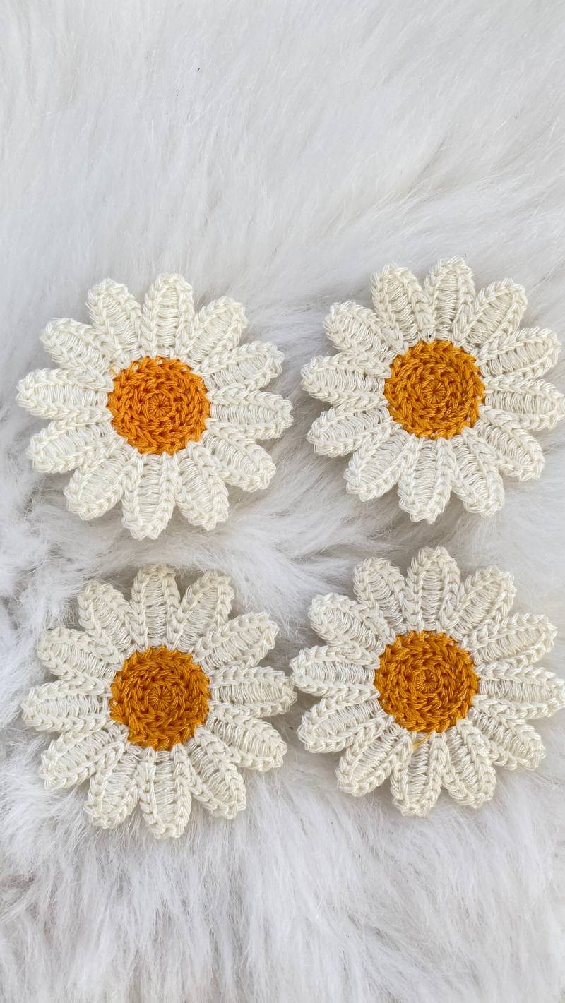 5 cm Frauen Kinder White Daisy Gestickte Blume Sew On Patch Diy 3D Handmade Kleidung Projekt Scrapbooking Zubehör Näh - Und Bastelzubehör 5 cm Frauen Kinder White Daisy Gestickte Blume Sew On Patch Diy 3D Handmade Kleidung Projekt Scrapbooking Zubehör Näh - Und Bastelzubehör von LimitedSelection