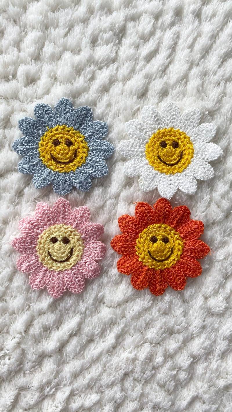 6cm Kinder Baby Glückliche Blumen Handgemachte Häkelarbeit Gestrickte Nähen Patch, Kleidung Accessoires Versorgung Handwerk Diy Projekt 6cm Kinder Baby Glückliche Blumen Handgemachte Häkelarbeit Gestrickte Nähen Patch, Kleidung Accessoires Versorgung Handwerk Diy Projekt von LimitedSelection